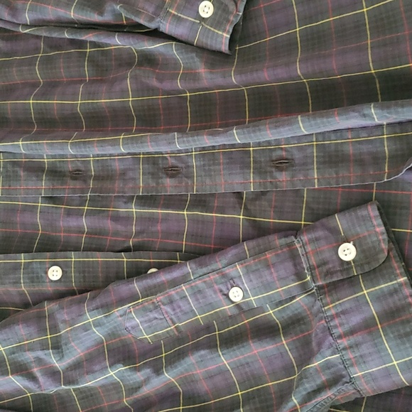 RALPH LAUREN size XL Mens blue Plaid Long Sleeve Vintage Blake Shirt 100% Cotton - Picture 4 of 8